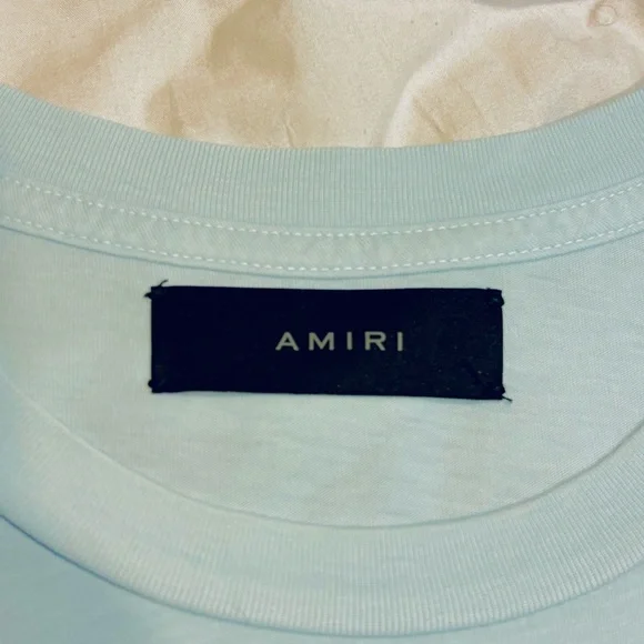 AMIRI Light Blue Logo Tshirt 🔥